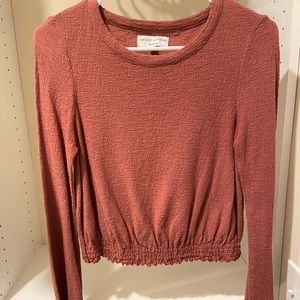 Madewell cropped long sleeve